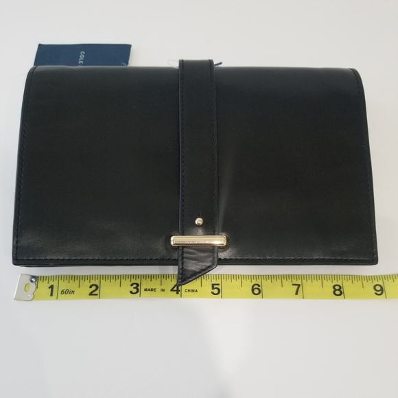Cole Haan Vestry Black Leather Clutch - Picture 8 of 12